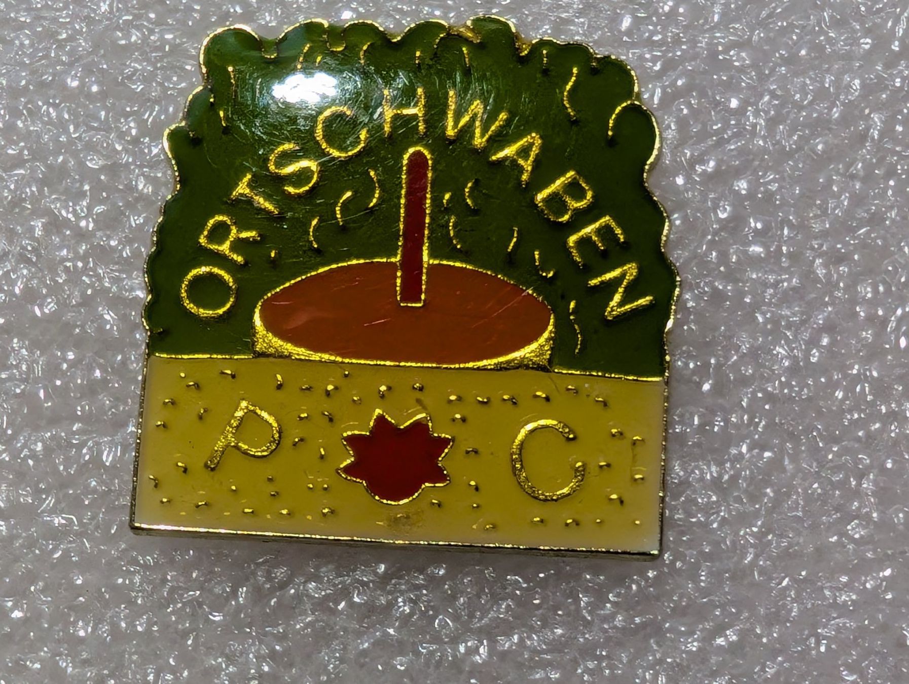 Plaketten & Abzeichen: Ansteckpin 168: Ortschwaben – Gebraucht aus Oppligen von Pin-Fall-Shop