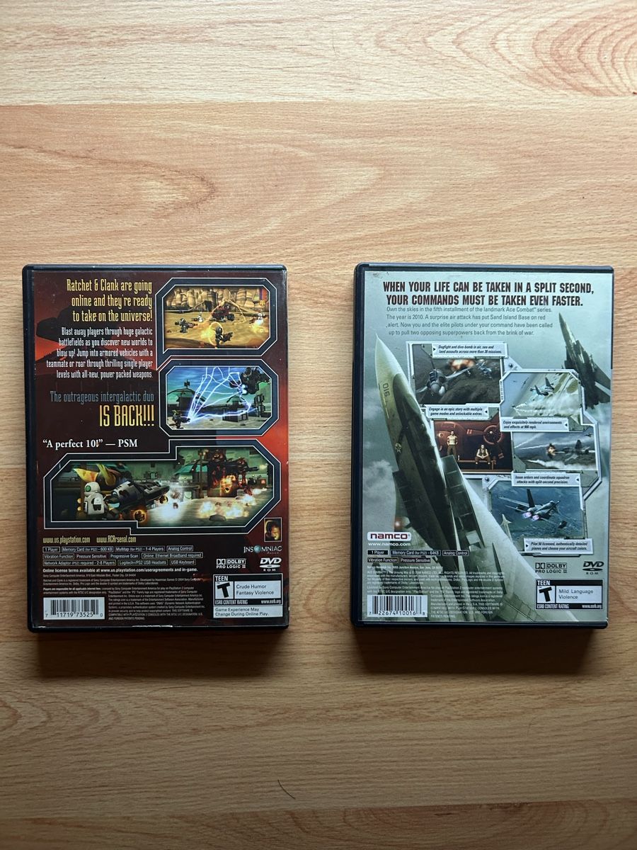 Sony Giochi: PS2 Games : Ratchet and Clank, Ace Combat 5 – Usato da Schötz venduto da lor_z95g 2