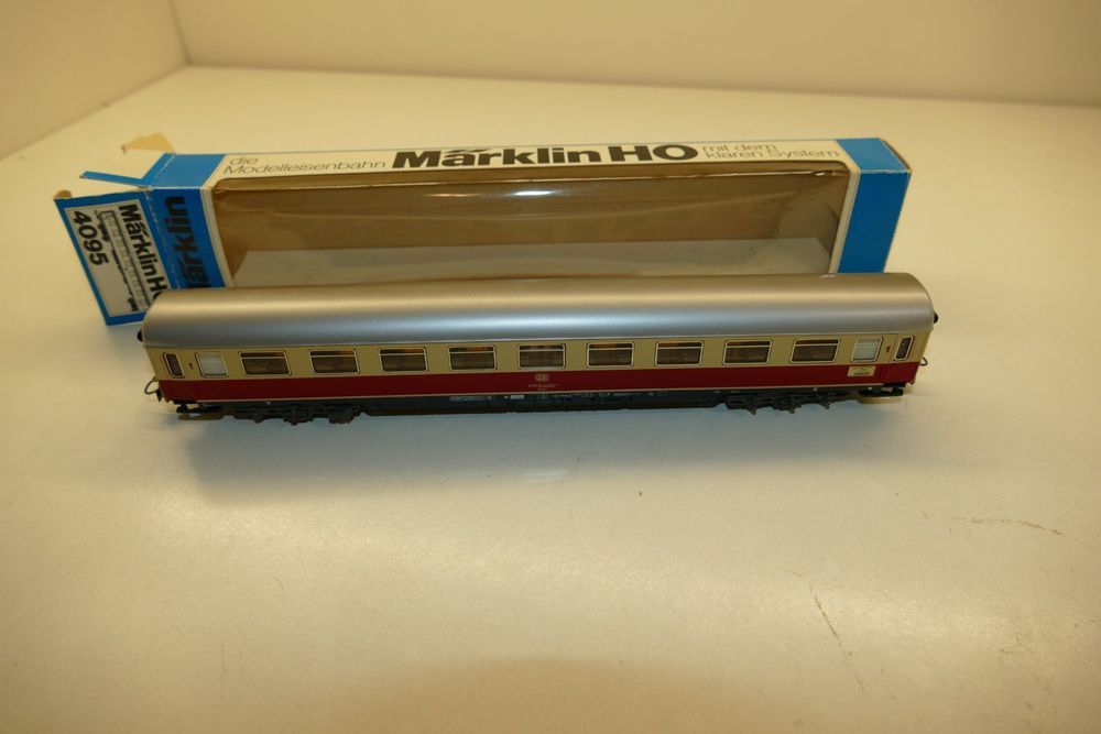 Lot 3 Voitures Panoramiques Märklin H0 – DB 4147 Avümz Adümh – AC Analogique – Occasion