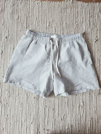Zara Men's Seersucker Striped Shorts Size M 