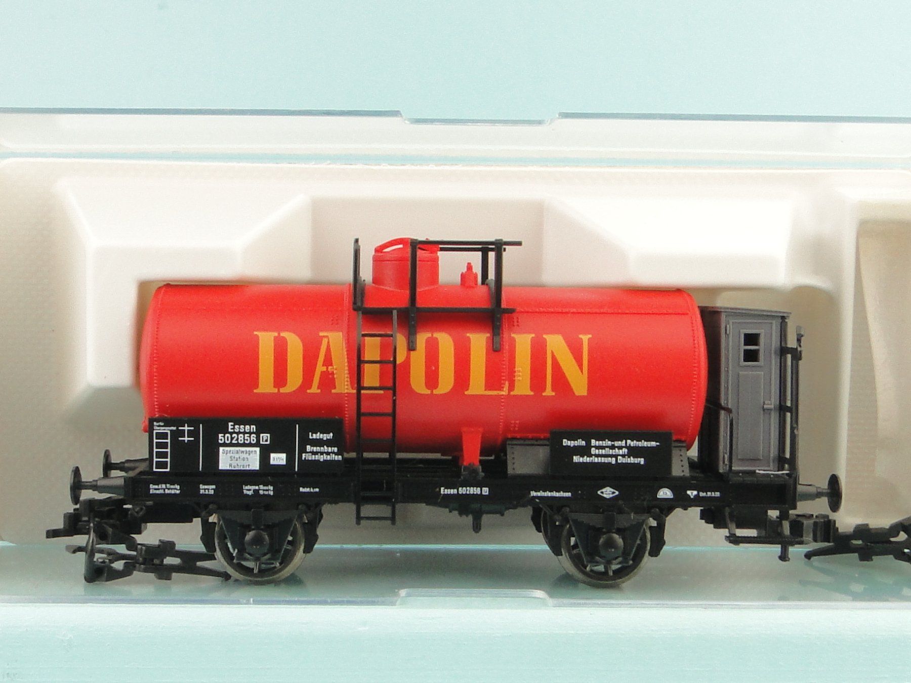 Fleischmann Modellini di ferrovie: Fleischmann H0 5846 Dapolin Kesselwagen, NEU – Usato da Bülach venduto da cann11 1