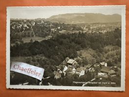 1943 Fliegeraufnahme Wengibad mit Eugst a. Albis 