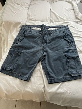 Shorts cargo homme taille 60, bleu, été, occasion