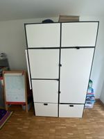 Weiss und schwarz Schrank 120-75-200
