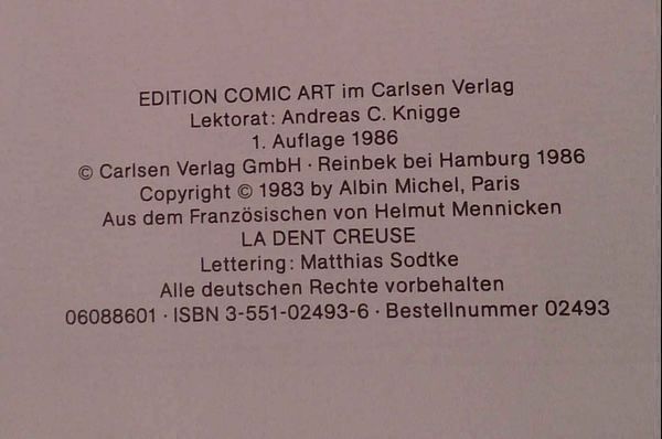 Fumetti: Der hohle Zahn / 1. Auflage! – Usato da Dübendorf venduto da Povo 4