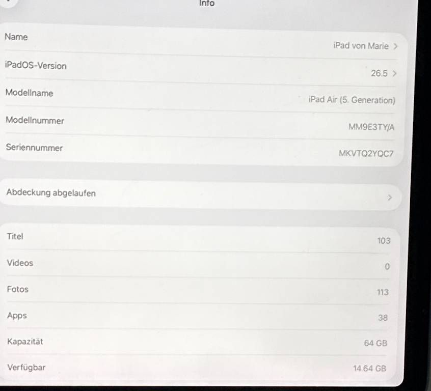 Tablettes PC: iPad Air 5. Generation blau – D'occasion à Schaffhausen par -sterntaler- 3
