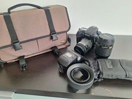 Nikon D800 Kamera Set mit zwei Objektiven und Zubehör