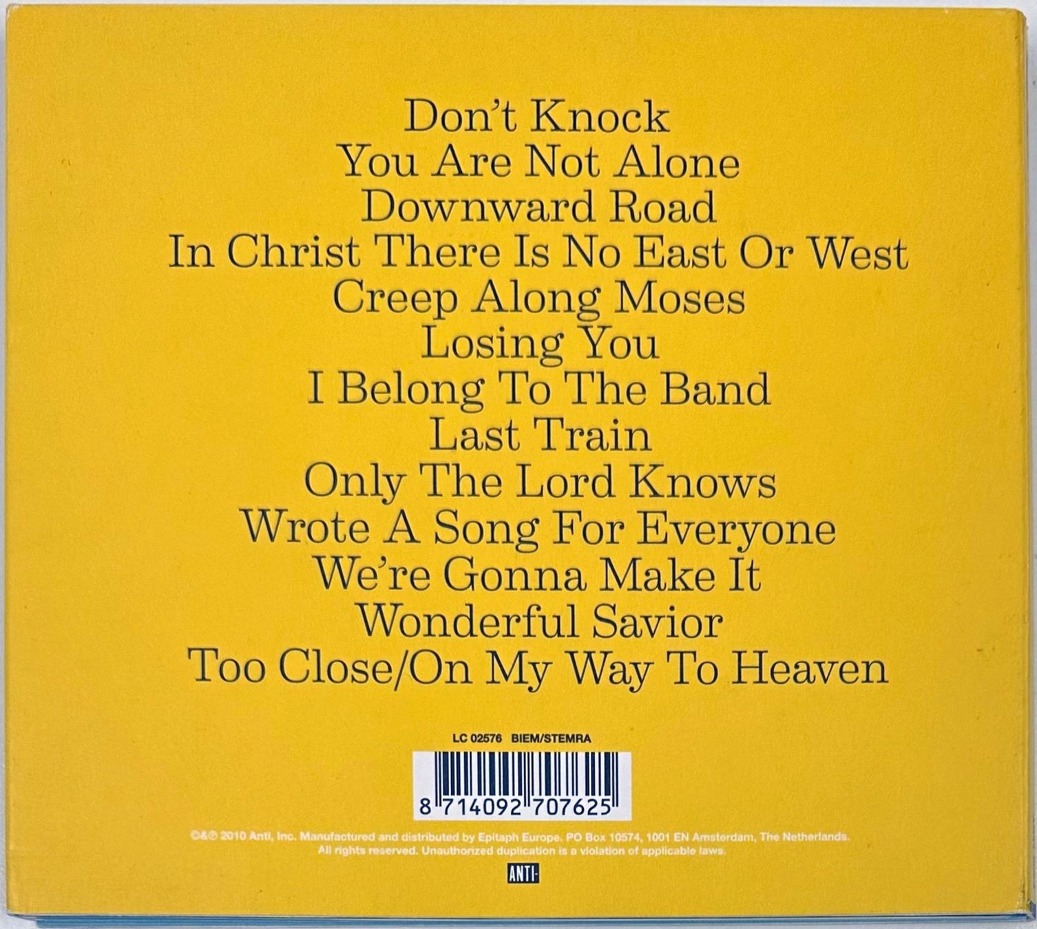 CDs: Mavis Staples – You Are Not Alone – Gebraucht aus Martigny von jereq 1