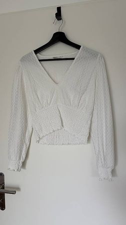 leichtes Sommertop langarm weiss
