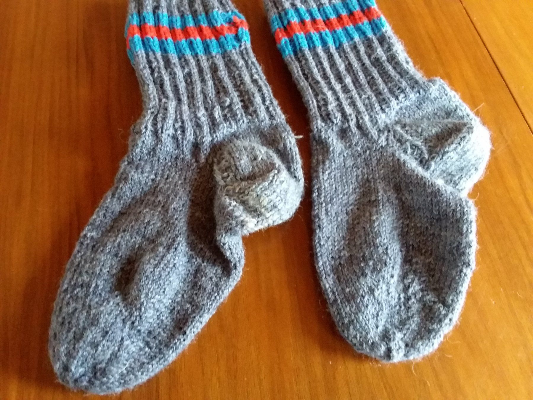 Calze: Warme, handgestrickte Socken, Grösse 36 - 38 – Nuovo e nell'imballaggio originale da Baden venduto da Katzenbaum27 2