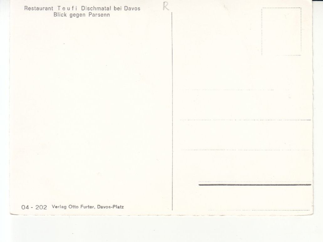 Cartoline postali: Dischmatal Teufi ca. 1960 – Usato da Bürglen TG venduto da StampGraf 1