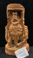 Indische Holzgeschnitzter Howdah Elefant Figur
