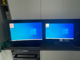 HP Pavillion All in One Computer mit zusätzlichen Monitor