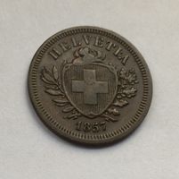 1857 1 Rappen -unz