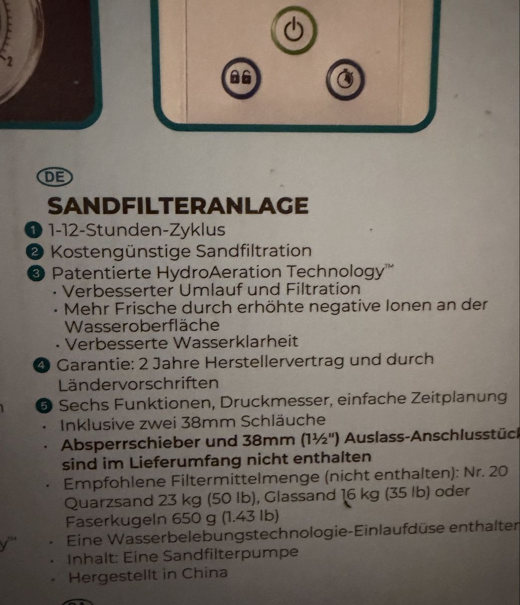 Intex Accessori per Piscine: Intex Sandfilteranlage SX2100 – Nuovo e nell'imballaggio originale da Schmitten FR venduto da mehusablau 3