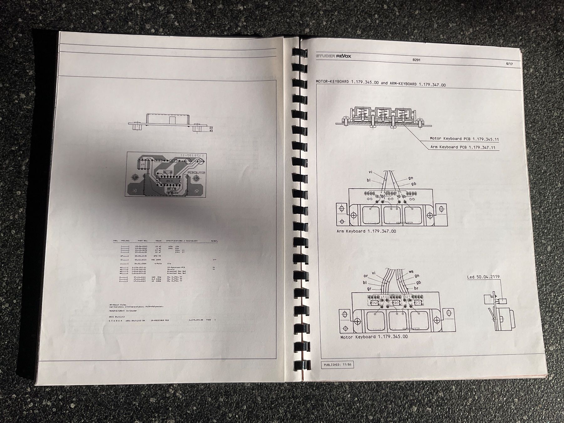 Revox Giradischi: ReVox B 291 Serviceanleitung – Usato da Langenthal venduto da Kotade 1