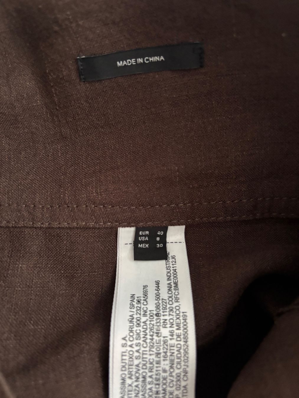 Massimo Dutti Pantalons: MASSIMO DUTTI Leinenhose Gr. 40 – D'occasion à Tägerwilen par limolimo 1