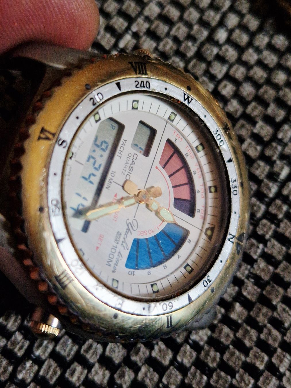Montre Vintage Casio Yacht Timer AD-500 (Module 389) Anadigi (D ...