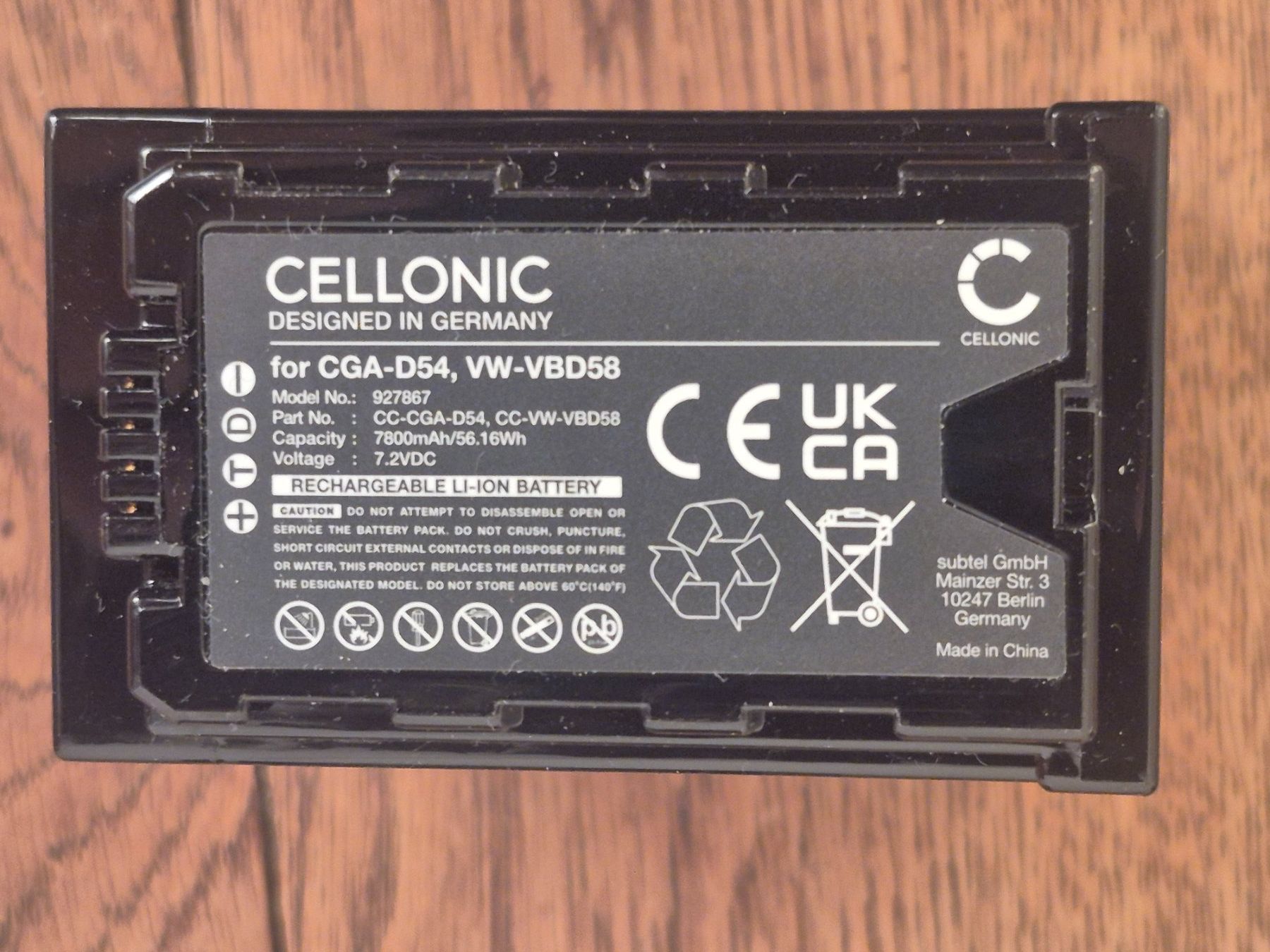 Panasonic Videocamere: Panasonic akku 2 stück 7800mAh, 7.4V – Nuovo e nell'imballaggio originale da Zürich venduto da gorgepino 1