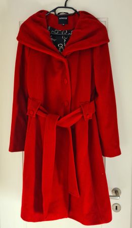 Roter Wollmantel SCOOTER – Gr. 40