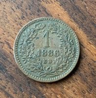 Münze Ungarn Österreich 1 Kreuzer 1886