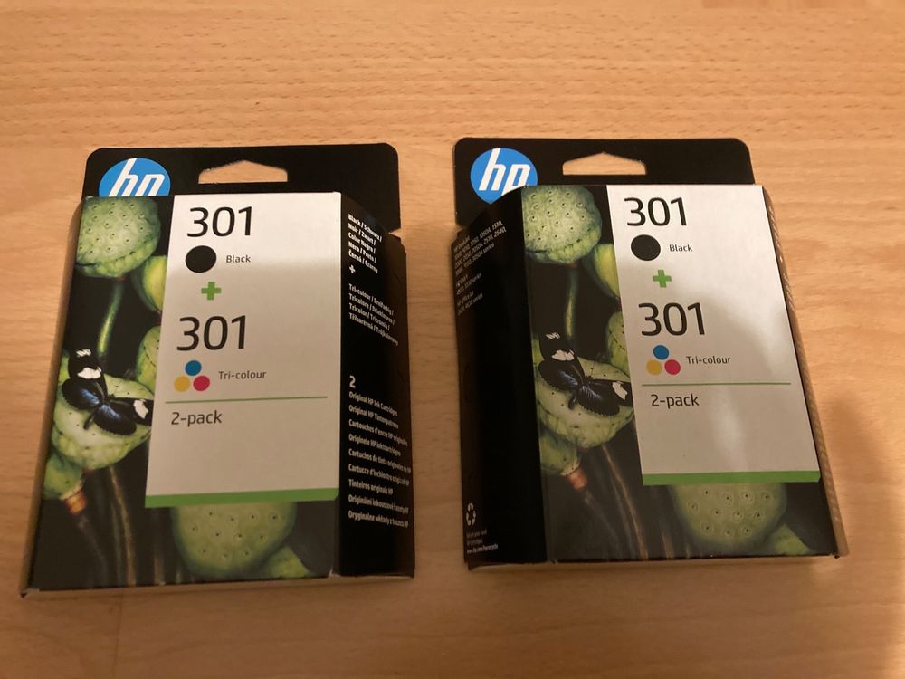 2x Druckerpatronen Hp 301 Blacktricolour Kaufen Auf Ricardo 1286