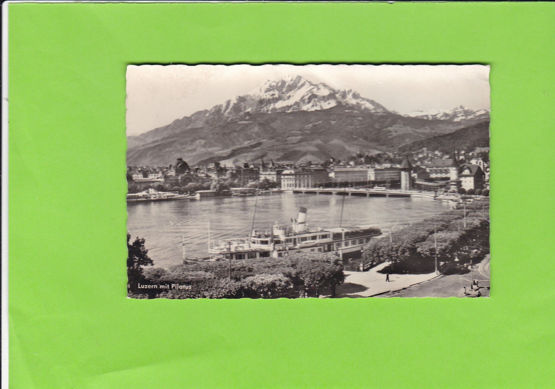 Cartoline postali: Luzern mit Pilatus – Usato da St. Peterzell venduto da neckertal