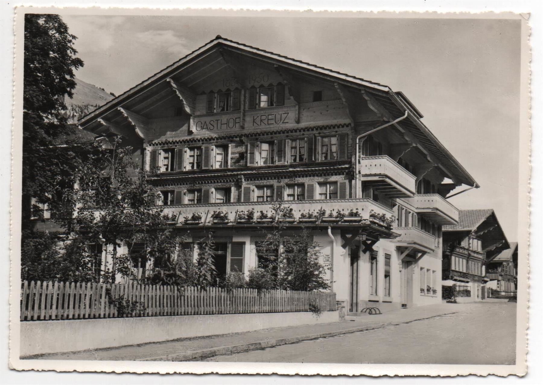 Ansichtskarten: LENK B.O. Hotel Kreuz – Gebraucht aus Jona von philajona
