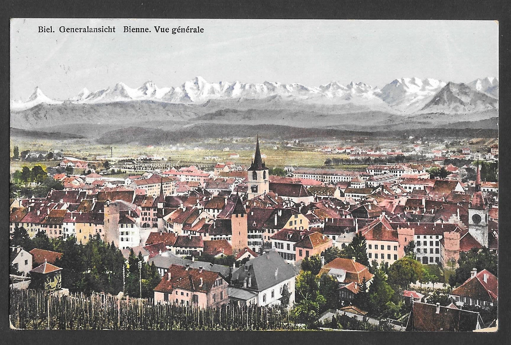 Cartes postales: Biel - Bienne Generalansicht – D'occasion à Olten par clotaldi
