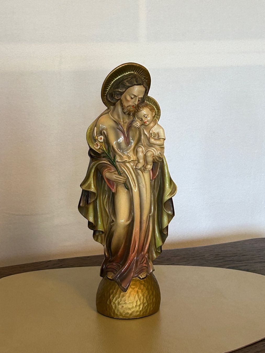 Sculture & Statue: Heiligenfigur Josef mit Jesuskind – Nuovo (secondo la descrizione) da Rocourt venduto da Vij_mz6g