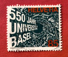 Nr.1348 mit Stempel 550 Jahre Universität Basel 2010 