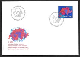 FDC 1059 UNO-Beitritt der Schweiz ET 10.9.2002