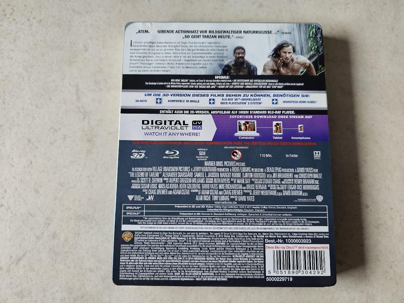 Alle DVDs: Tarzan  /  Limitierte Steelbook 3D Bluray Edition – Gebraucht aus Schneisingen von backstore24 1