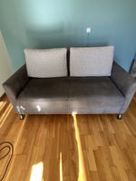Schlafsofa grau mit Schlaffunktion 170 cm Breite