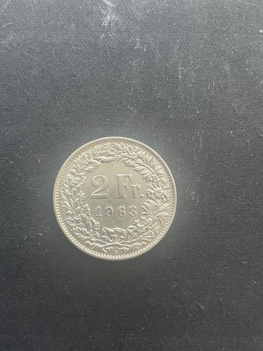 Alle Münzen: 2.- Silber CH Jahr 1963 – Gebraucht aus Meierskappel von Hala03 1