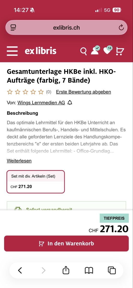 Libri: Gesamtunterlage HKBe KV – Usato da Rüti ZH venduto da xweeknd 1