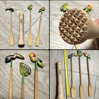 NEU🍹Bar Set Pitu Caipirinha Stössel & Rührstäbe Holz