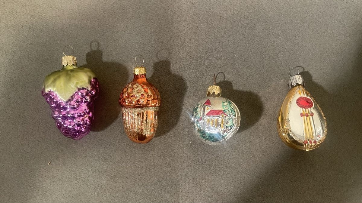 Gläser: Antiker Christbaumschmuck 4 Stck – Gebraucht aus Marthalen von tfu058
