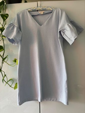 H&M hellblaues Longshirt/Minidress Gr. 34