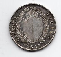(1582) Tessin, 2 Franken 1813, Topzustand