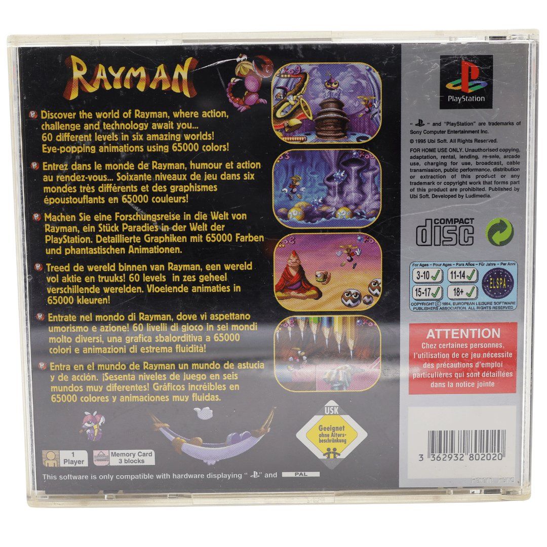 Jeux: Rayman - PS1 – D'occasion à Paudex par dindeboy 1