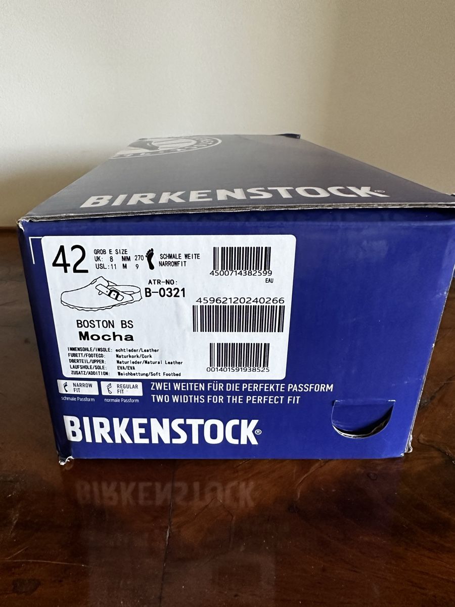 Birkenstock Scarpe da uomo: Birkenstock Boston mocha  – Nuovo (secondo la descrizione) da Genève venduto da rom_56hd 2