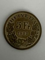 5 Fr 1982 Gotthardbahn Gedenkmünze