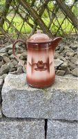 Vintage Kaffeekanne aus Emaille, Shabby Chic Charme!