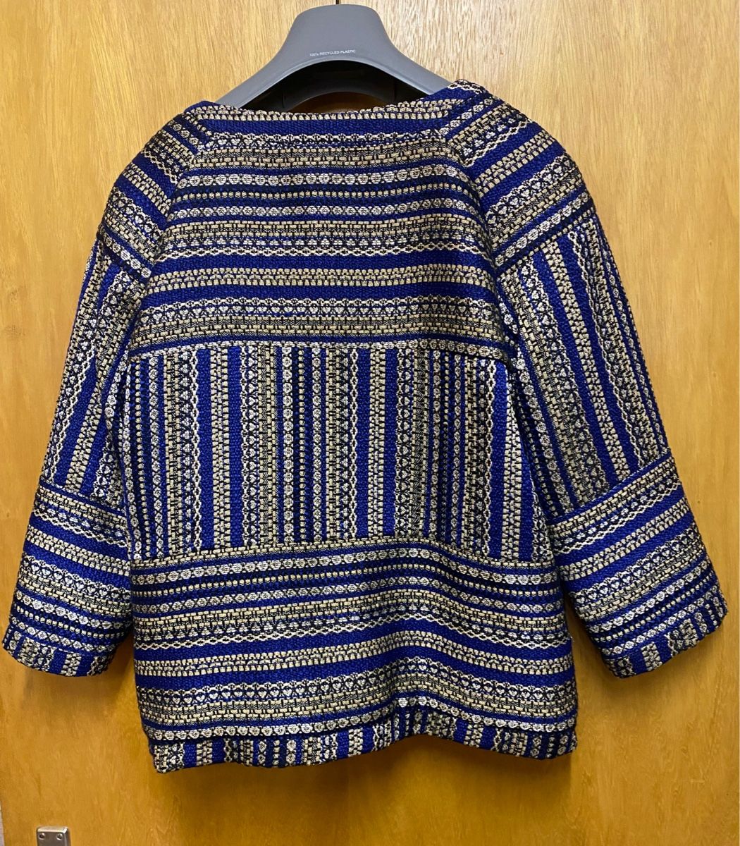 Vero Moda Giacche: VERO MODA Blazer, blau-gold gemustert, neuwertig – Nuovo e nell'imballaggio originale da Füllinsdorf venduto da hl.99 1