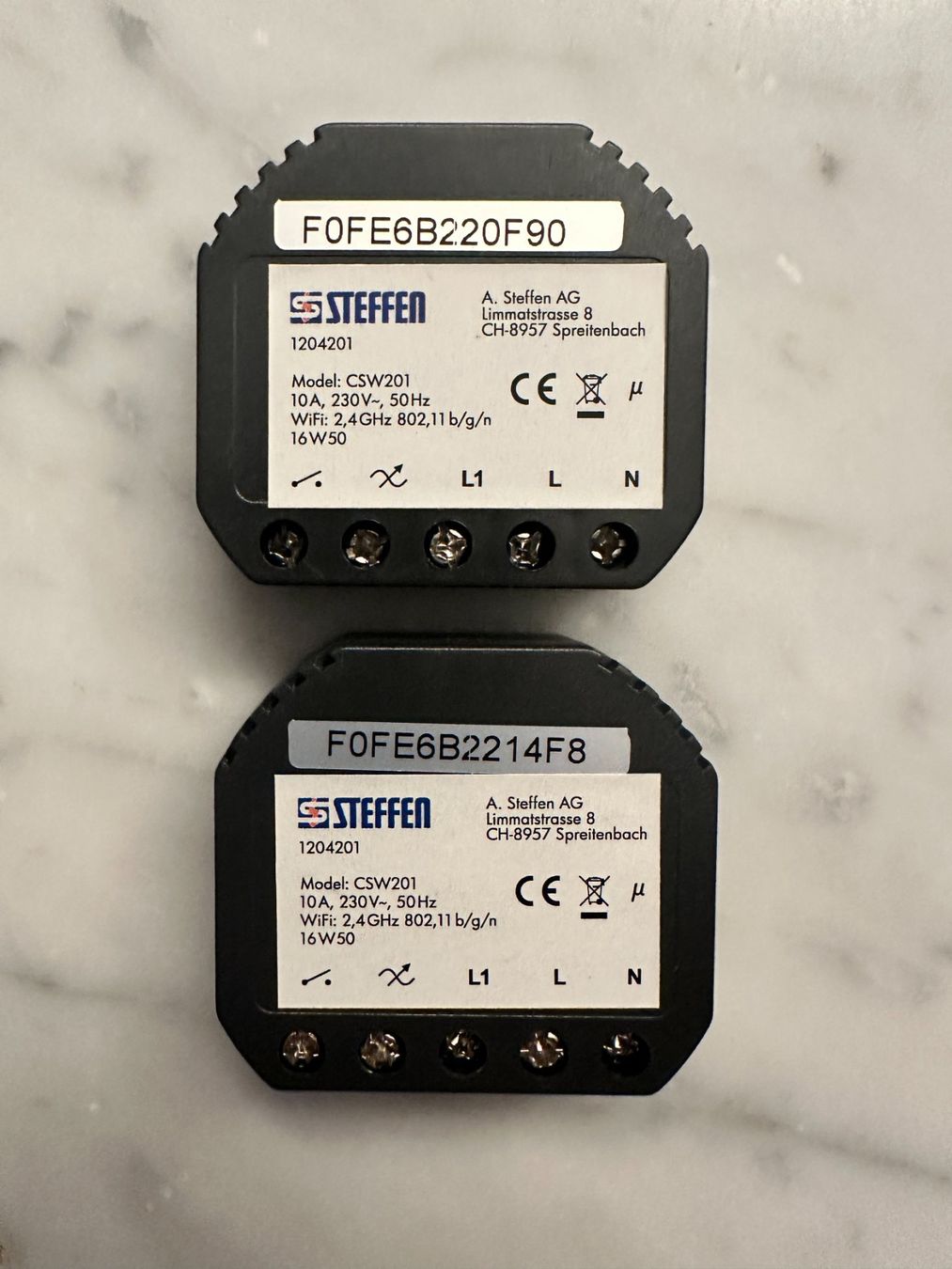 Interruttori: 2x Module WiFi Steffen CSW201 – Usato da Sorengo venduto da Littman