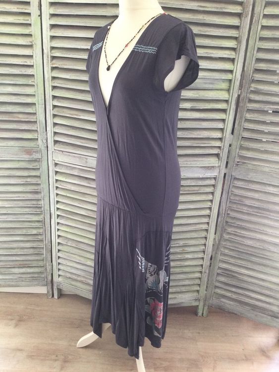 Robe Angel Biba Rose Foncé Avec épaules à Plumes - Taille XS (AUS 6) - Neuve Avec étiquettes