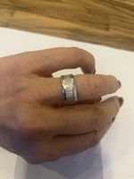 Bague argent et zircons