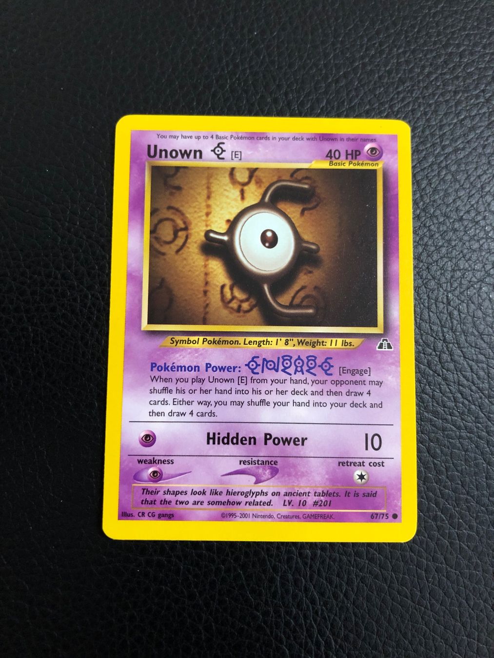 Pokémon Carte collezionabili: Neo Discovery - Unown E 67/75 Ab 1 – Usato da Paradiso venduto da Pkmn10