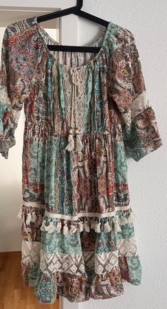 Sommerkleid Boho-Style farbig one Size